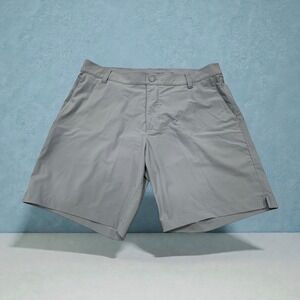 RHONE Men's Performance Shorts Light Gray 33 Waist 8 Inseam Golf Casual